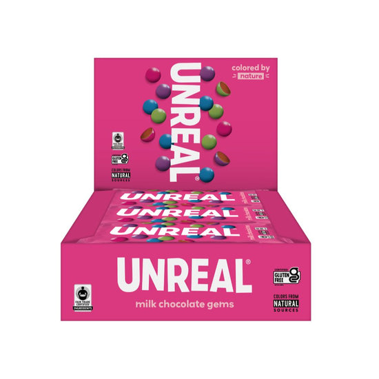 UnReal Milk Chocolate Gems Snack Pack 1.5oz (12ct)