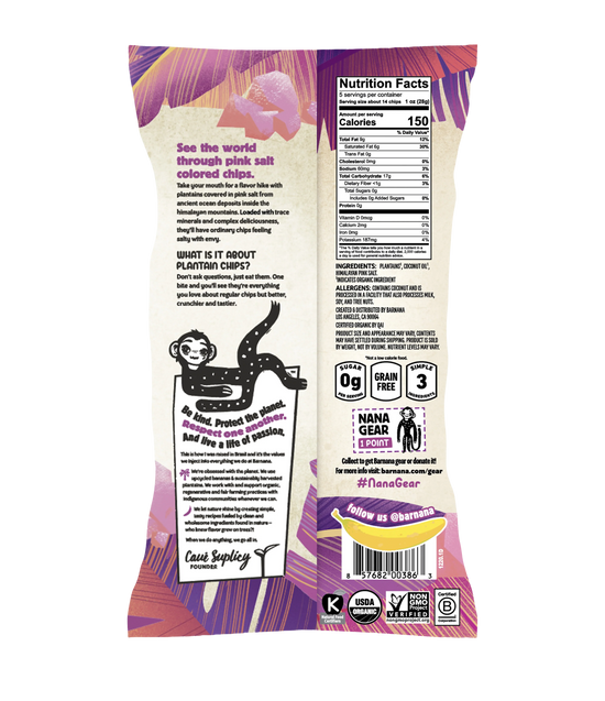 (6 Pack) Pink Salt Plantain Chips 2oz.