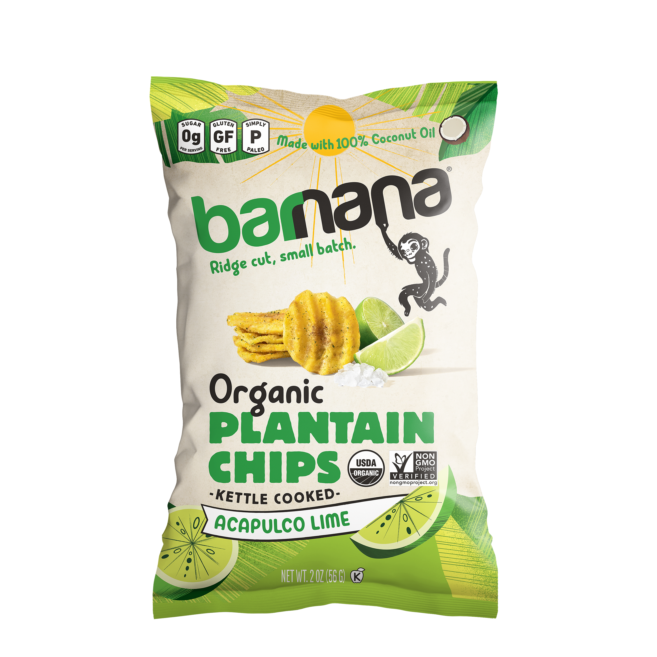 (6 Pack) Acapulco Lime Plantain Chips 2oz