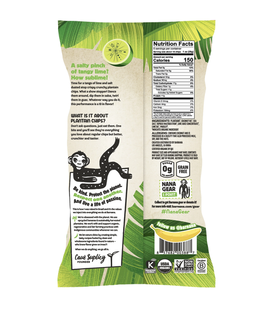 (6 Pack) Acapulco Lime Plantain Chips 5oz.