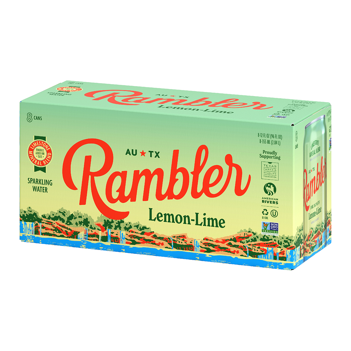 Lemon Lime Sparkling Water 8 Pack