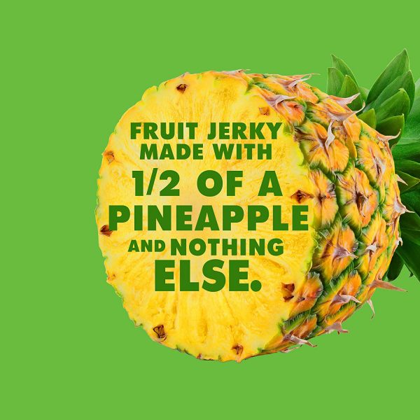 Solely Organic Pineapple Fruit Jerky Strip 0.8oz PS (12ct)
