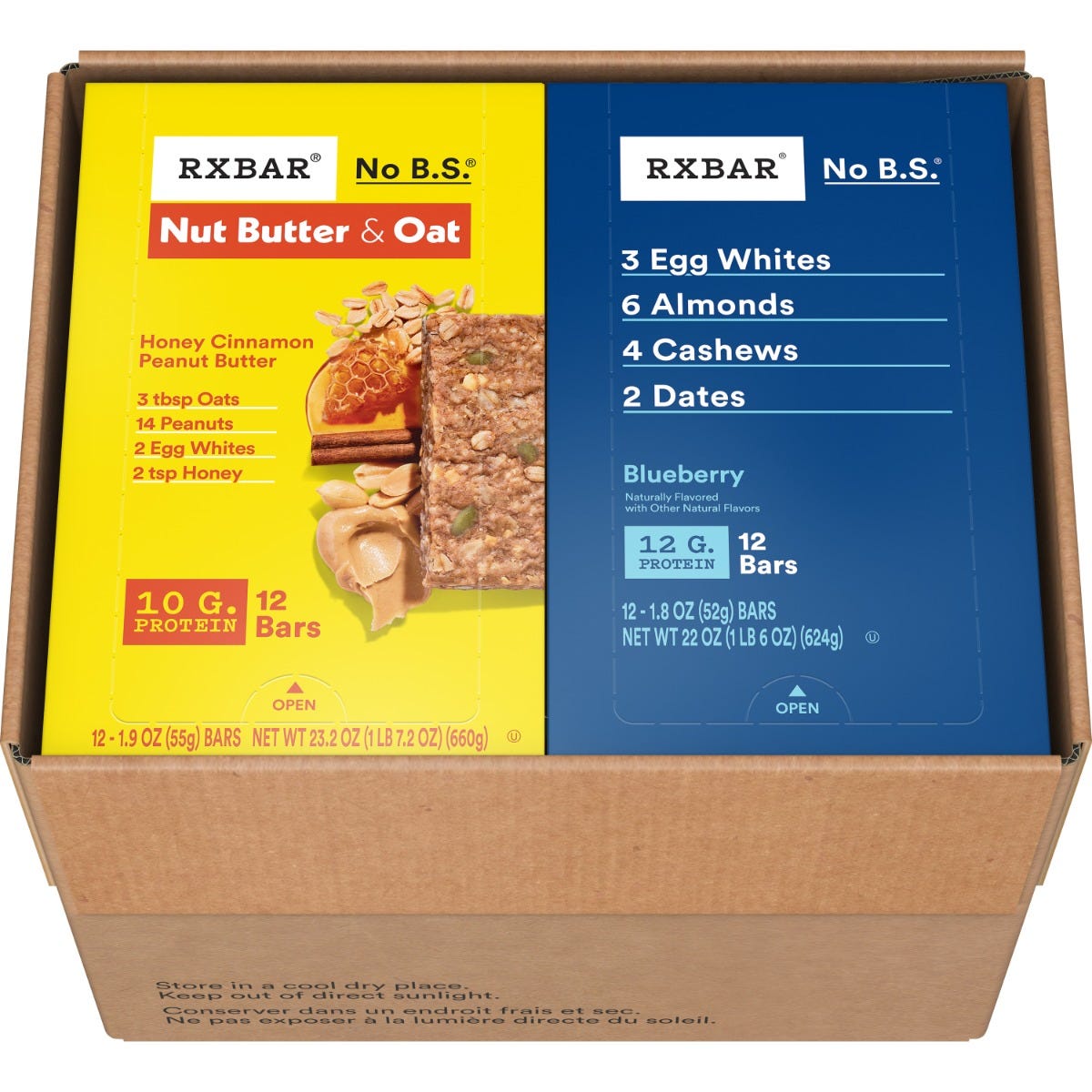 RXBAR Variety Case - 4 Flavors (48 Bars)