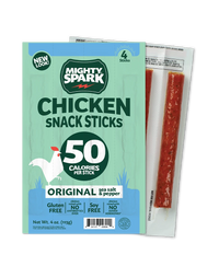 Mighty Spark Original Sea Salt & Pepper Chicken Snack Sticks