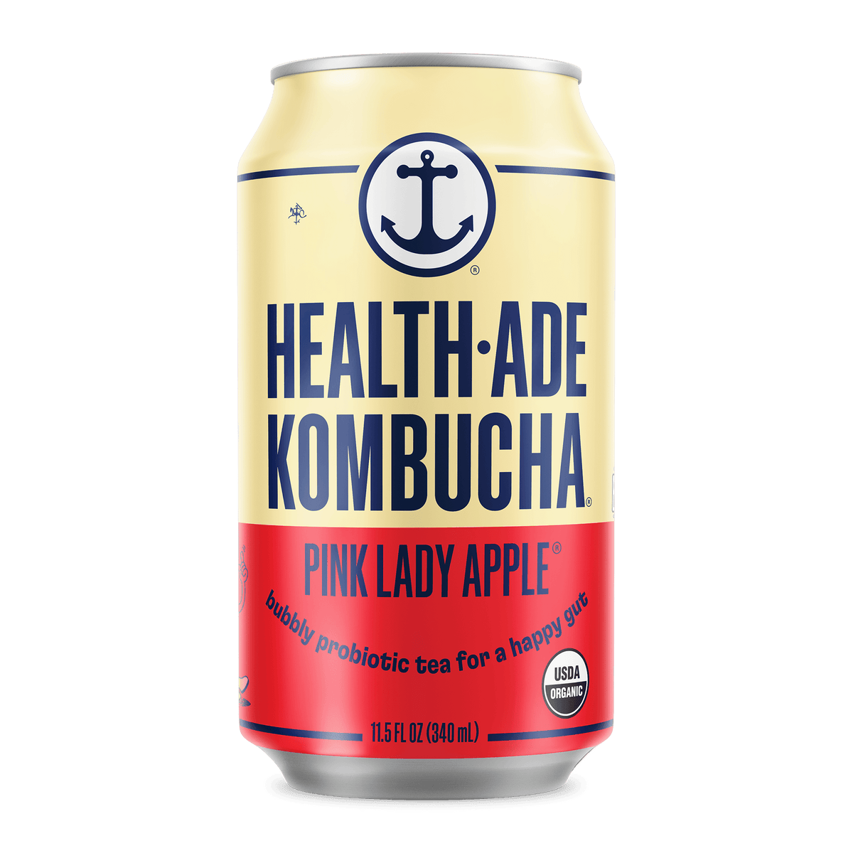 Health-Ade Kombucha in Cans — Pink Lady Apple (12-pack, 11.5oz)