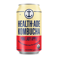 Health-Ade Pink Lady Apple Kombucha 11.5oz can, front