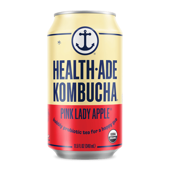 Health-Ade Kombucha in Cans — Pink Lady Apple (12-pack, 11.5oz)