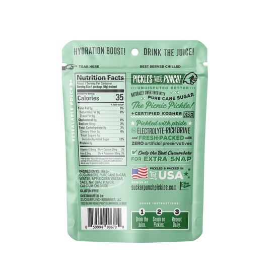 SuckerPunch Bread & Butter Pickle Chips Box - 180 Packs