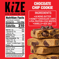 Kize Bar - Chocolate Chip Cookie (10 Pack)