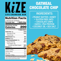 Kize Bar - Oatmeal Chocolate Chip (10 Pack)