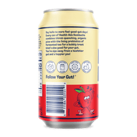 Health-Ade Pink Lady Apple Kombucha can, left side