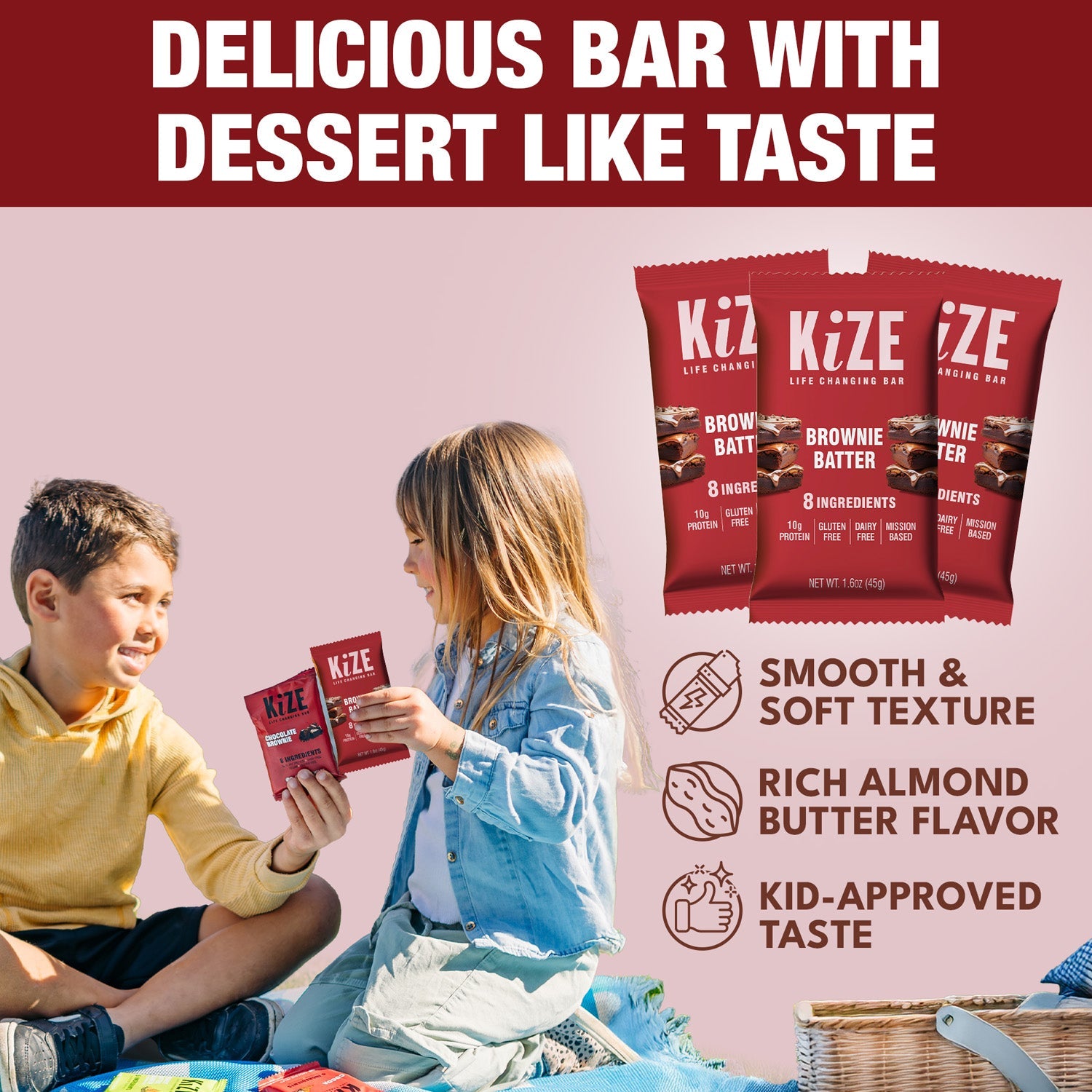 Kize Bar - Brownie Batter (10 Pack)