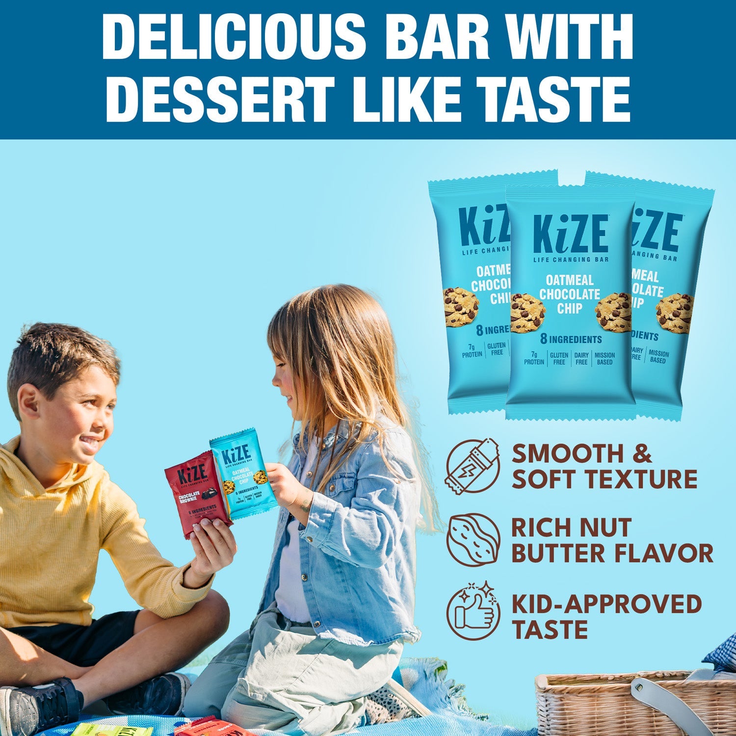 Kize Bar - Oatmeal Chocolate Chip (10 Pack)