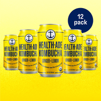 Health-Ade Ginger-Lemon Kombucha 12-pack of cans
