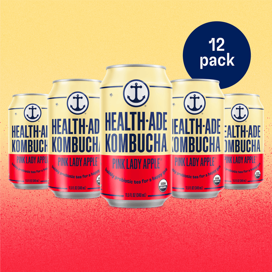 Health-Ade Kombucha in Cans — Pink Lady Apple (12-pack, 11.5oz)