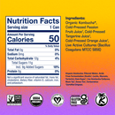 Health-Ade Passion Fruit-Tangerine Kombucha can nutrition facts and ingredients panel