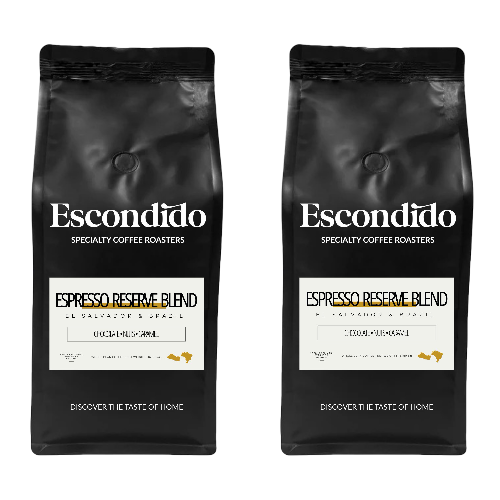 Espresso Reserve Blend 2x5lb Case Roasted Whole Bean Specialty Coffee