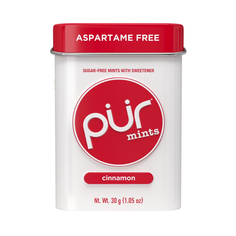 PUR Cinnamon Mints Tin 30g / 1.05oz (12ct)