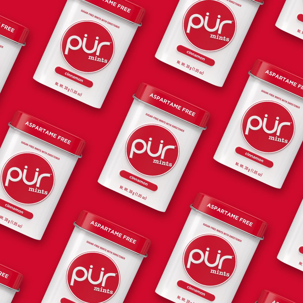 PUR Cinnamon Mints Tin 30g / 1.05oz (12ct)