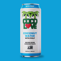 CocoLove Coconut Water with Pulp 12pk - 16.9oz Wholesale