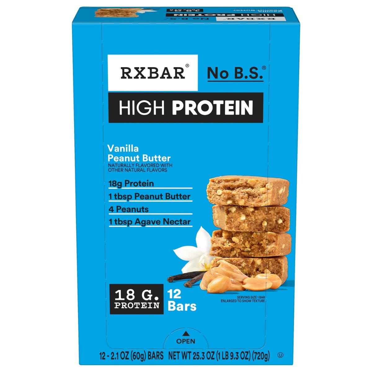 RXBAR High Protein - Vanilla Peanut Butter (12 Bars)