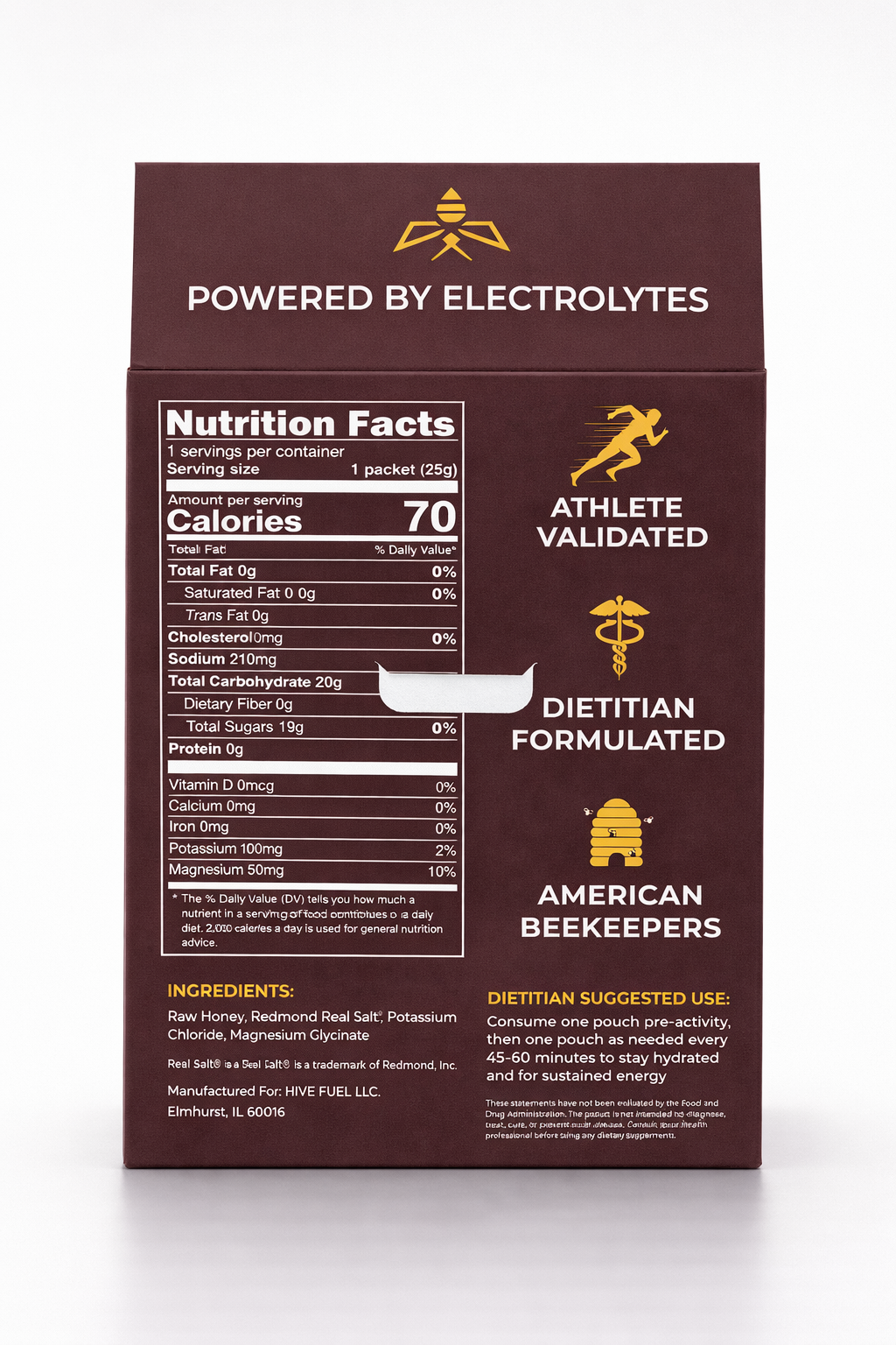 Beonixe Dark Chocolate Energy Honey (12 Packets)