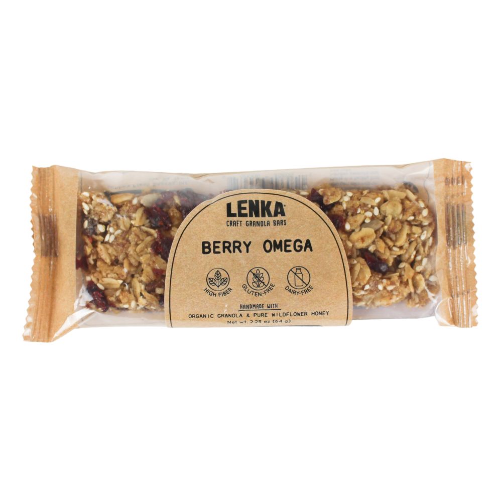 Lenka Berry Omega Granola Bars 2.25oz (12ct)