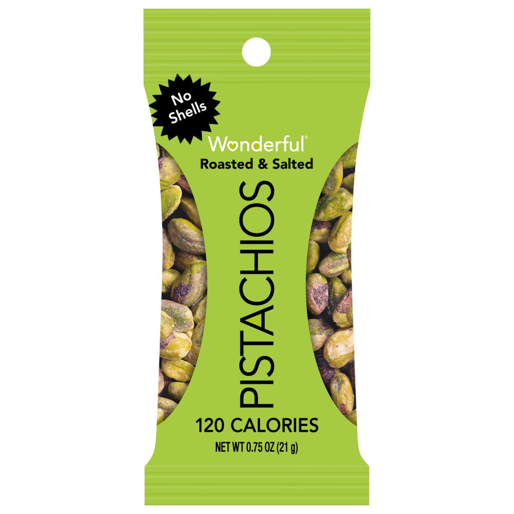 Wonderful Roasted & Salted No Shells Pistachios 0.75oz (42ct)