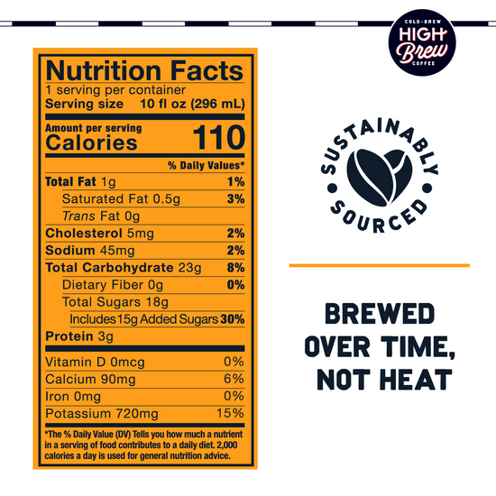 High Brew Nitro Caramel Cold Brew 10 oz (12 Cans)