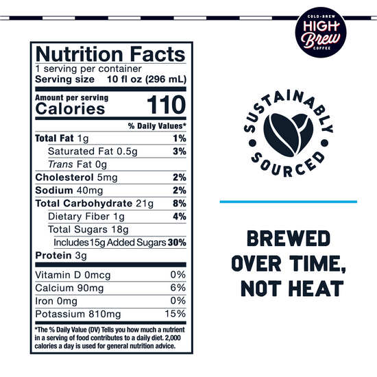 High Brew Nitro Sweet Cream Cold Brew 10 oz (12 Cans)
