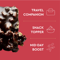 SEEDLY, Peppermint, Dark Chocolate Bark, 3.6 Oz.
