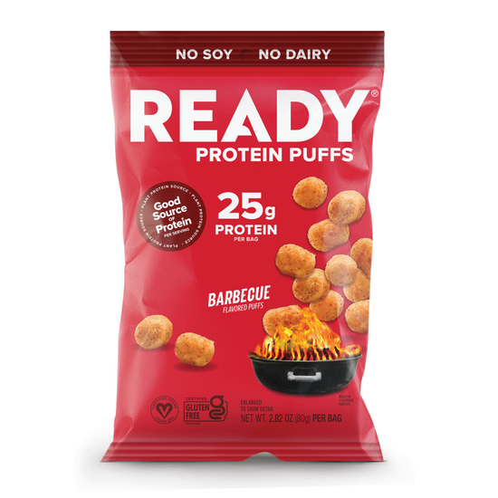 Ready Protein Puffs - Barbecue (6 x 2.5 Serving Bags)