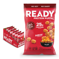 Ready Protein Puffs - Barbecue (6 x 2.5 Serving Bags)