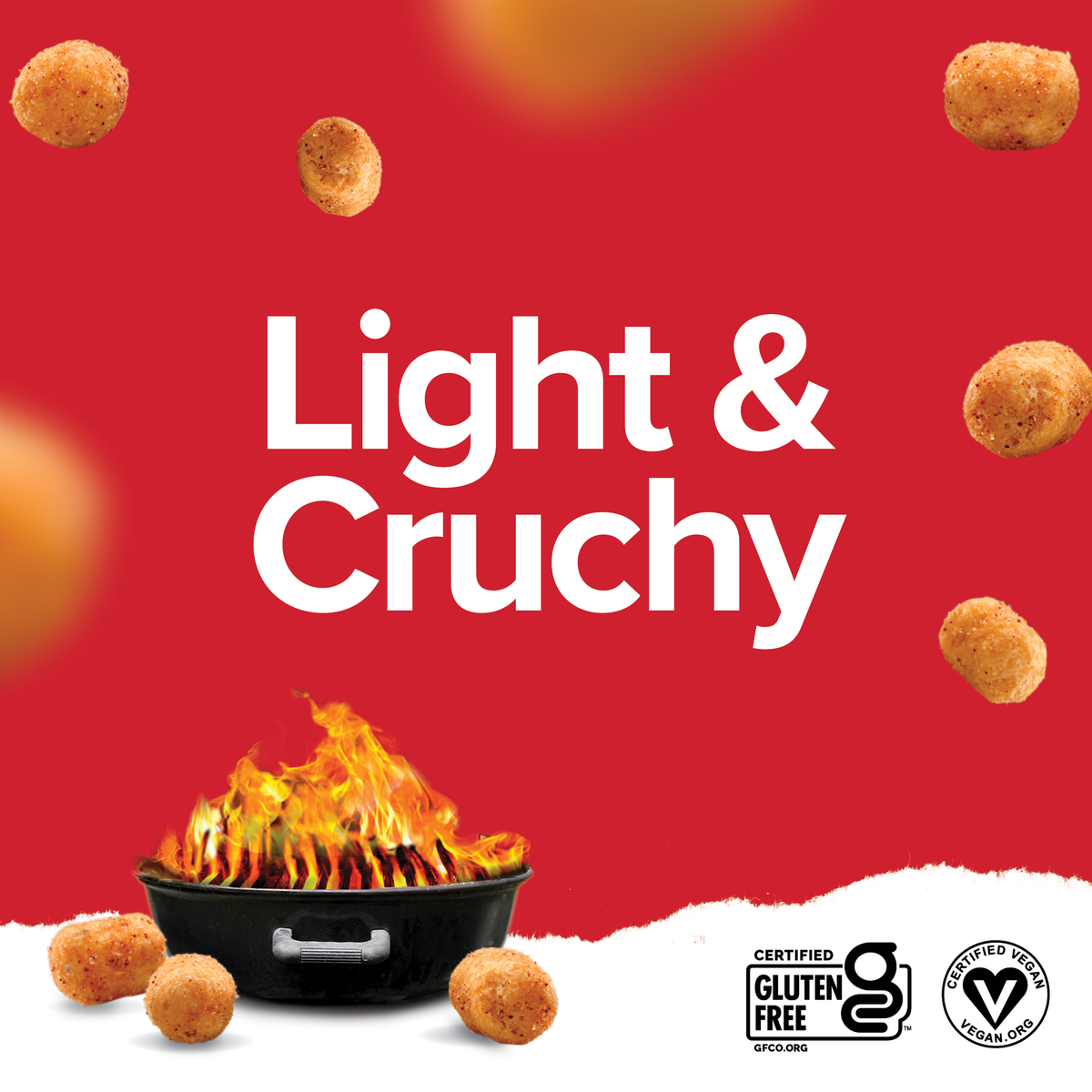 Ready Protein Puffs - Barbecue (6 x 2.5 Serving Bags)