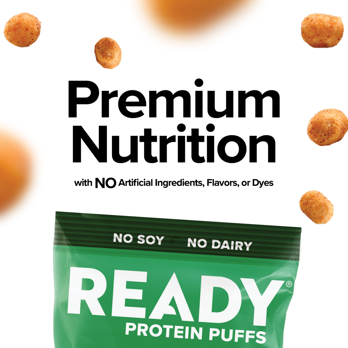 Ready Protein Puffs - Chipotle (6 x 2.5 Serving Bags)