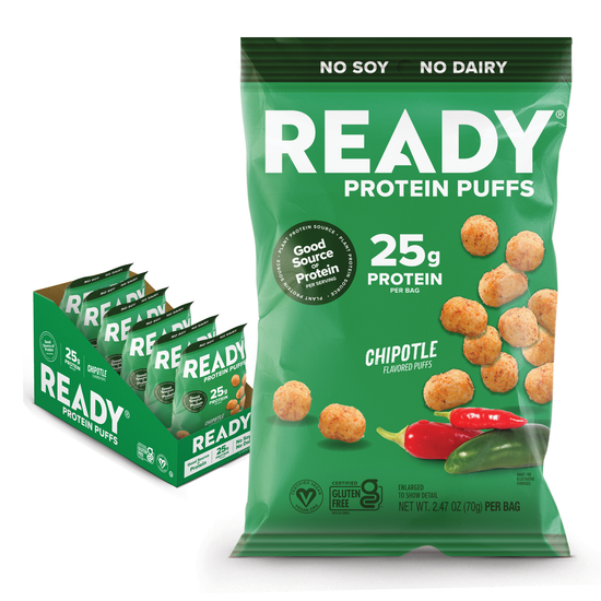 Ready Protein Puffs - Chipotle (6 x 2.5 Serving Bags)