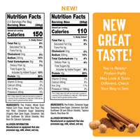 Ready Protein Puffs - Cinnamon Sugar (6 x 2.5 Serving Bags)