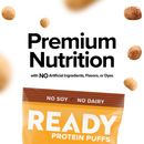 Ready Protein Puffs - Cinnamon Sugar (6 x 2.5 Serving Bags)