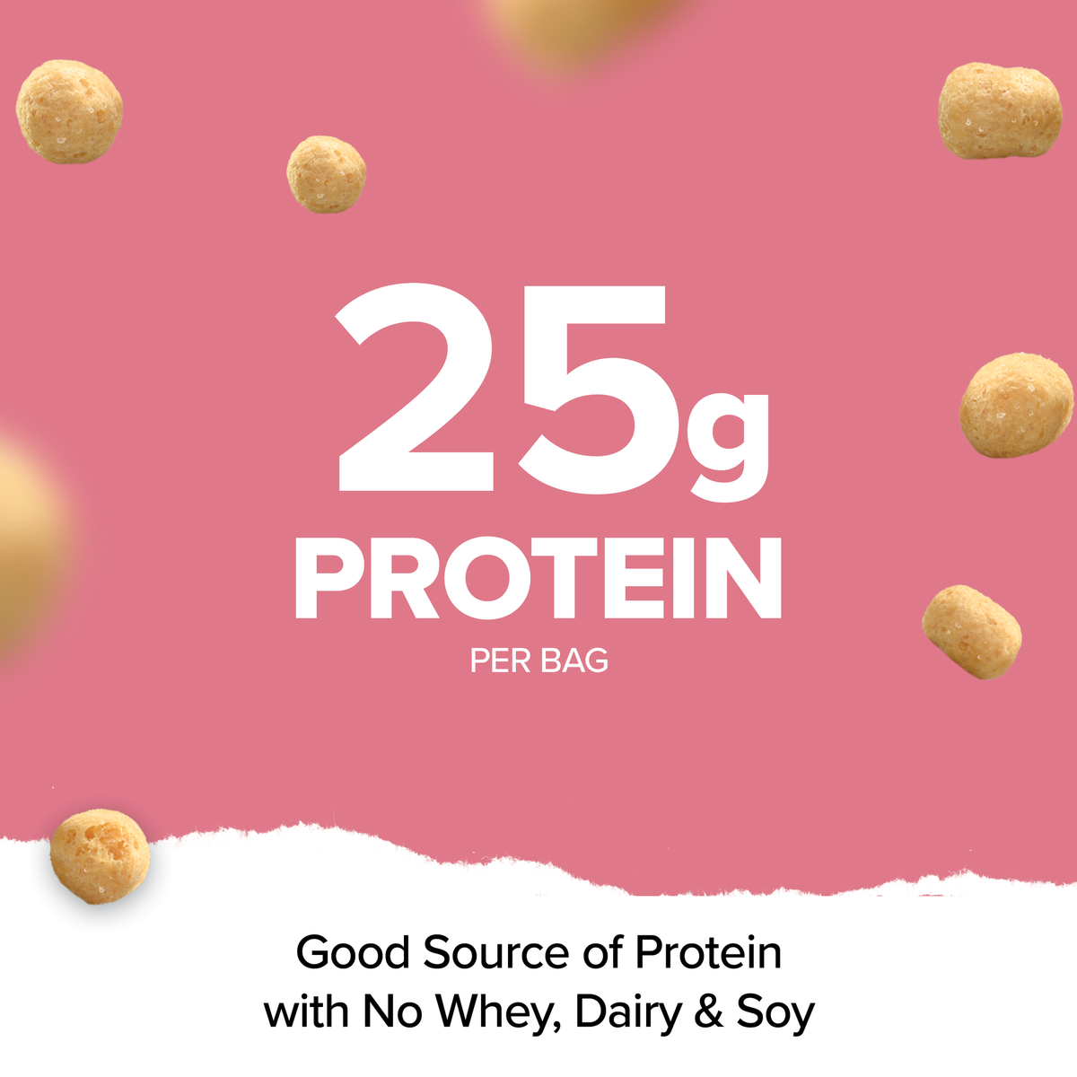 Ready Protein Puffs - Pink Himalayan Sea Salt (6 x 2.5 Serving Bags)