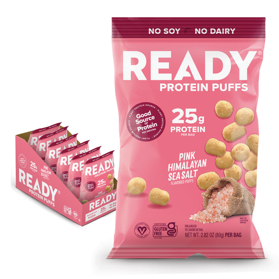 Ready Protein Puffs - Pink Himalayan Sea Salt (6 x 2.5 Serving Bags)