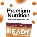 Ready Protein Puffs - Maple Sea Salt (6 x 2.5 Serving Bags)