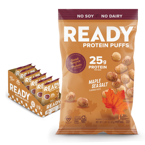 Ready Protein Puffs - Maple Sea Salt (6 x 2.5 Serving Bags)