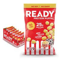 Ready Protein Puffs - Movie Theater Popcorn (6 x 2.5 Serving Bags)