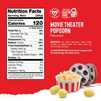 Ready Protein Puffs - Movie Theater Popcorn (6 x 2.5 Serving Bags)