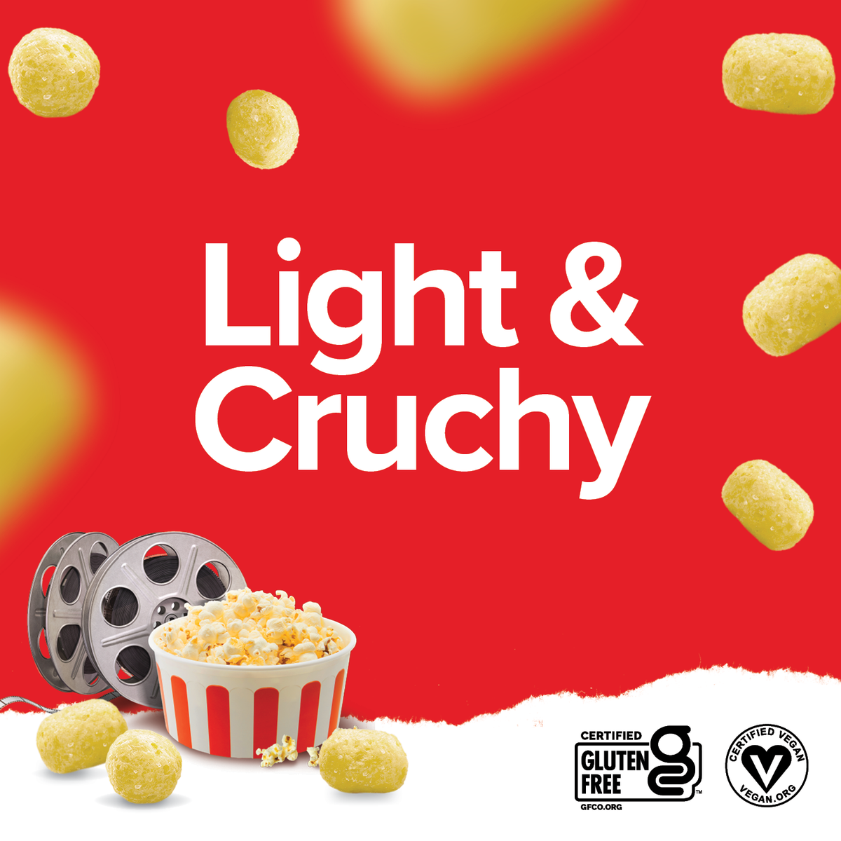 Ready Protein Puffs - Movie Theater Popcorn (6 x 2.5 Serving Bags)