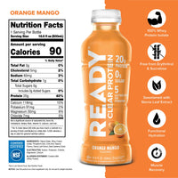 Ready Clear Protein Water 20g - Orange Mango (12 x 16.9oz)
