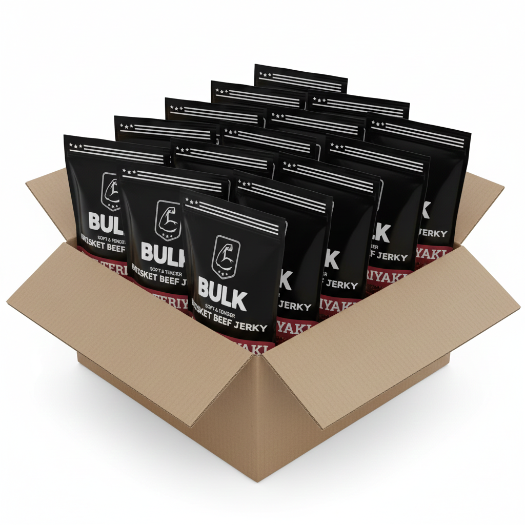BULK All-Natural Hot Teriyaki Brisket Jerky (Bulk sizes available)
