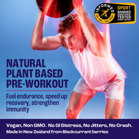 2before Blackcurrant Pre-Workout - Caffeine Free - Single-Serve Sachets