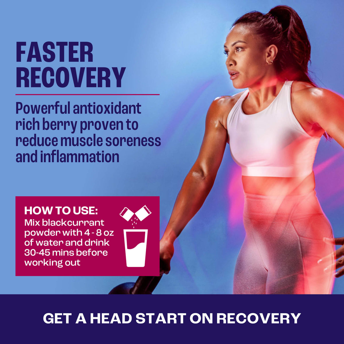 2before Blackcurrant Pre-Workout - Caffeinated - Single-Serve Sachets