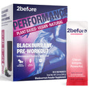 2before Blackcurrant Pre-Workout - Caffeine Free - Single-Serve Sachets